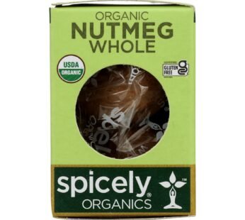 Spicely Organics – Organic Nutmeg – Whole – Case of 6 – 0.1 oz.