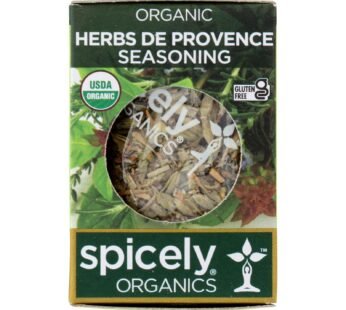 Spicely Organics – Organic Herbs De Provence Seasoning – Case of 6 – 0.1 oz.