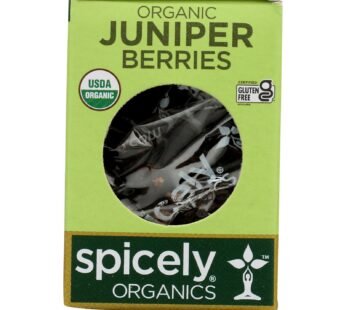 Spicely Organics – Organic Juniper Berries – Case of 6 – 0.2 oz.