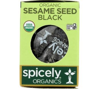 Spicely Organics – Organic Sesame Seed – Black – Case of 6 – 0.45 oz.