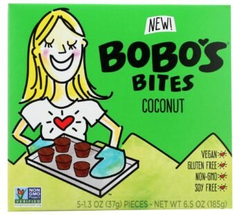 Bobo’s Oat Bars – Oat Bites Coconut – Case of 6-5/1.3 oz