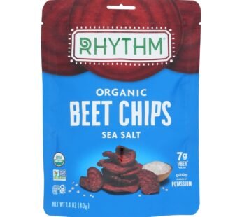 Rhythm Superfoods Sea Salt Beet Chips – Case Of 12 – 1.4 Oz