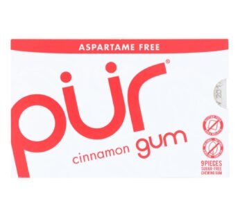 Pur Gum – Cinnamon – Aspartame Free – 9 Pieces – 12.6 G – Case Of 12