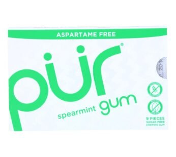 Pur Gum – Spearmint – Aspartame Free – 9 Pieces – 12.6 G – Case Of 12