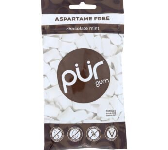 Pur Gum Sugar Free Gum – Chocolate Mint – Case Of 12 – 77 Gm