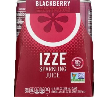 Izze – Can Sparkling Blackberry – Case of 6-4/8.4 fl oz.