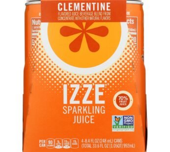 Izze – Can Sparkling Clementine – Case of 6-4/8.4 fl oz.
