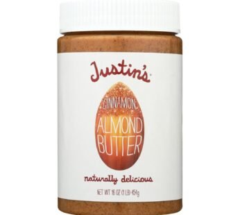 Justin’s Nut Butter Almond Butter – Cinnamon – Case Of 6 – 16 Oz.