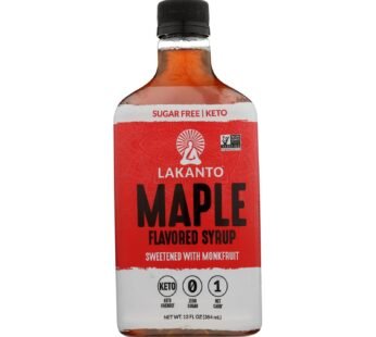 Lakanto Monk Fruit Sweetened Maple Flavored Syrup – Case Of 8 – 13 Fz