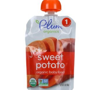 Plum Organics Just Veggie Baby Food – Sweet Potato – Case Of 6 – 3 Oz.