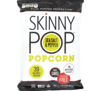 Skinnypop Popcorn Skinny Pop – Sea Salt And Black Pepper – Case Of 12 – 4.4 Oz.