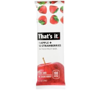 That’s It Fruit Bar – Apple and Strawberry – Case of 12 – 1.2 oz