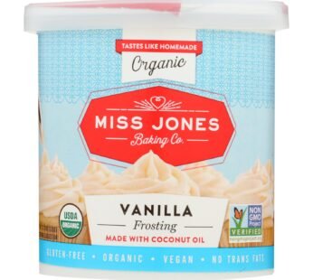 Miss Jones Baking Organic Frosting – Vanilla Buttercream – Case Of 6 – 320 Gram