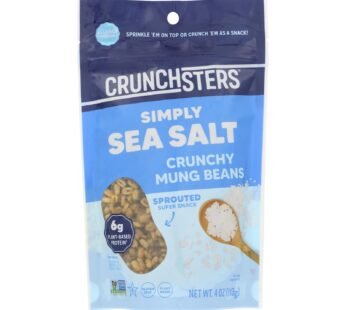 Crunchsters – Sprouted Protein Snack – Sea Salt – Case Of 6 – 4 Oz.