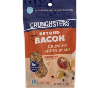 Crunchsters – Sprouted Protein Snack – Beyond Bacon – Case Of 6 – 4 Oz.