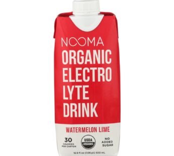 Nooma Electrolite Drink – Organic – Watermelon Lime – Case Of 12 – 16.9 Fl Oz