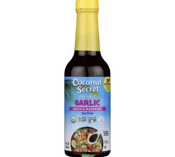 Coconut Secret – Coconut Aminos Garlic Sauce – Case Of 12 – 10 Fl Oz.