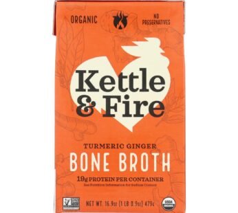 Kettle And Fire – Bone Broth Trmc Ginger Chicken – Case Of 6 – 16.9 Oz