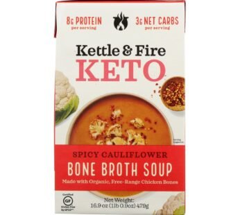 Kettle And Fire – Keto Soup Spicy Cauli/chkb – Case of 6 – 16.9 OZ