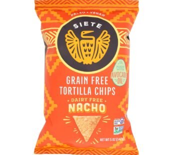 Siete Tortilla Chip – Nacho – Case Of 12 – 5 Oz