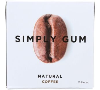 Simply Gum All Natural Gum – Coffee – Case Of 12 – 15 Count