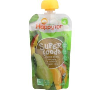 Happy Baby Happytot Organic Superfoods Spinach Mango And Pear – 4.22 Oz – Case Of 16