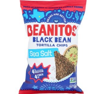 Beanitos – Black Bean Chips – Sea Salt – Case Of 6 – 5 Oz.