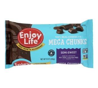 Enjoy Life – Baking Chocolate – Mega Chunks – Semi-sweet – 10 Oz – Case Of 12