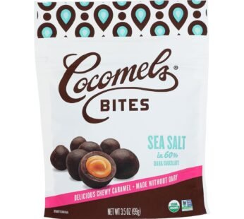 Cocomel – Carmel Bite – Organic – Sea Salt – Case Of 6 – 3.5 Oz