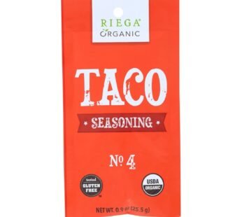 Riega Foods Seasoning – Organic – Taco – No. 4 – .9 Oz – Case Of 8