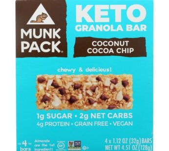 Munk Pack – Green Bar Coconut Coco Chips Kto – Case of 6 – 4/1.12OZ