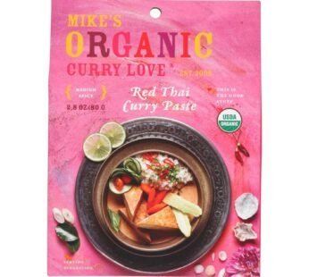 Mike’s Organic Curry Love – Organic Curry Paste – Red Thai – Case Of 6 – 2.8 Oz.