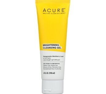 Acure – Brightening Cleansing Gel – Pomegranate, Blackberry & Acai – 4 FL oz.