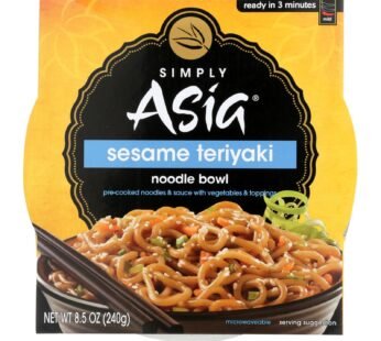 Simply Asia Sesame Teriyaki Noodle Bowl – Case Of 6 – 8.5 Oz.