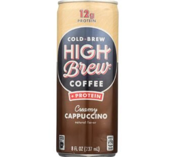 High Brew Coffee Cold Brew Coffee – Creamy Cappuccino – Case Of 12 – 8 Fl Oz