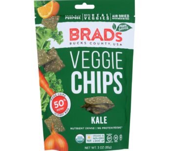 Brad’s Plant Based – Raw Chips – Kale – Case Of 12 – 3 Oz.