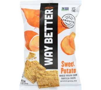 Way Better Snacks Tortilla Chips – Sweet Potato – Case Of 12 – 1 Oz.