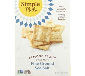 Simple Mills Fine Ground Sea Salt Almond Flour Crackers – Case Of 6 – 4.25 Oz.