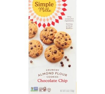 Simple Mills Cookies – Crunchy Chocolate Chip – Case Of 6 – 5.5 Oz