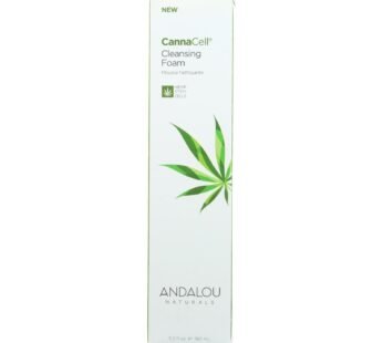 Andalou Naturals – Cannacell Cleansing Foam – 5.5 Fl Oz.