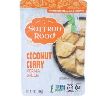 Saffron Road Korma Sauce – Coconut Curry – Case Of 8 – 7 Oz.