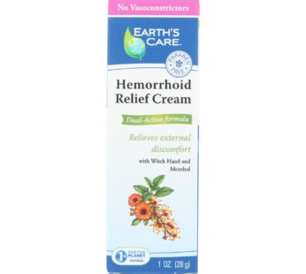 Earth’s Care – Hemorrhoid Relief Cream – 1 Each – 1 Oz