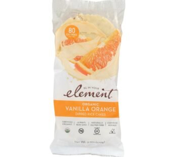 Element Organic Dipped Rice Cakes – Vanilla Orange – Case Of 6 – 3.5 Oz