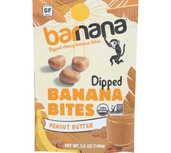 Barnana Chewy Banana Bites – Organic Peanut Butter – Case Of 12 – 3.5 Oz.