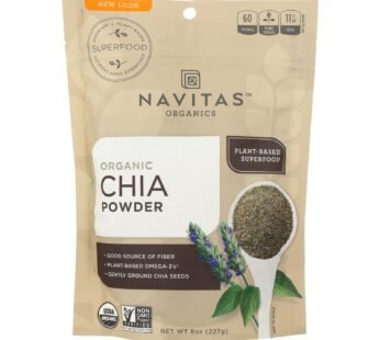 Navitas Naturals Chia Seed Powder – Organic – 8 oz – case of 12