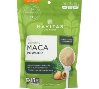 Navitas Naturals 100% Organic Maca Powder – Case of 6 – 16 oz