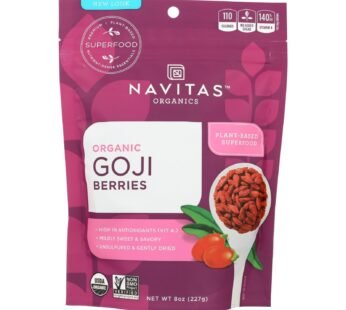 Navitas Naturals Goji Berries – Organic – Sun-dried – 8 Oz – Case Of 12