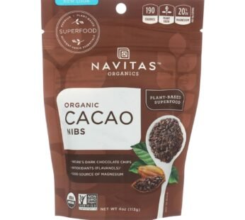 Navitas Naturals Cacao Nibs – Organic – Raw – 4 Oz – Case Of 12