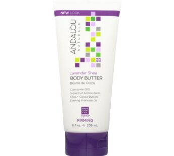 Andalou Naturals Firming Body Butter Lavender Shea – 8 Fl Oz