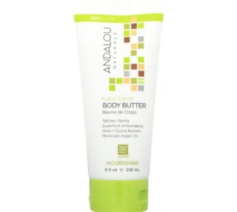 Andalou Naturals Nourishing Body Butter Kukui Cocoa – 8 Fl Oz